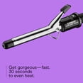 thumbnail image 3 of Conair Instant Heat Ceramic Curling Iron, 3/4 inch Barrel, Black/Silver, 1 Pk, 3 of 12