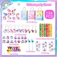 thumbnail image 3 of Unicorn Party Favors, 134pcs Unicorn Birthday Party Favors Set - Goodie Bags Slap Bracelet Unicorn Stickers Keychain Stampers Rings for Unicorn Themed Party Favors, 3 of 6