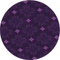 thumbnail image 1 of Ahgly Company Tapis d'Intérieur Ronds Transitionnels Lavables à la Machine, Violet Foncé, 7 Pieds Rond, 1 of 7