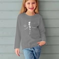 thumbnail image 5 of T-shirts à Manches Longues pour Filles, Col Rond, en Coton, Imprimé Libellule, T-Shirts Décontractés d'Automne et de Printemps, T-Shirts Graphiques Basiques pour Enfants (11 Ans, Gris), 5 of 5