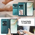 thumbnail image 3 of Book Style Wallet Cover for ASUS Zenfone 11 Ultra, Soft PU Leather, Red, 3 of 6