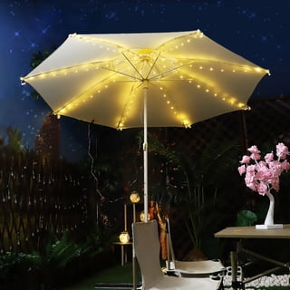 canadian tire patio umbrella lights Deluxe 11' Sunbrella Fabric Solar LED Cantilever Easy to install Best Choice Products 10ft 3-Tier