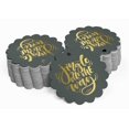 thumbnail image 2 of Inkdotpot Real Gold Foil Jingle All The Way Christmas Tags Favor Hang Paper Tags 100 Pieces, 2 of 6