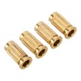 thumbnail image 3 of Guitar Bridge Mounting Anchors, Guitars Bridges Bushing Sturdy  4Pcs Easy Installation  For Electric Guitars Black,Gold,Silver, 3 of 8
