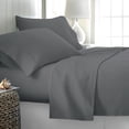 thumbnail image 2 of Comfy Bamboo World Series 90 G/m2 Ensemble de Draps en Microfibre 4 Mcx, Lit Grand, Gris Foncé, 2 of 5