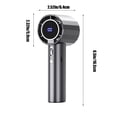 thumbnail image 3 of Chmadoxn Fan, Ceiling Fan, Desk Fan, Portable Fan Portable Handhold Fan USB Rechargeable Refrigeration Conditioner Multi-Stall Airflow Suitable For Travel Home Office And Bedroom Plastic Portable Fan, 3 of 6
