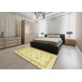thumbnail image 4 of Ahgly Company Tapis d'Intérieur Ronds Abstraits Or Abstraits pour Aire, 4 Pieds Rond, 4 of 6