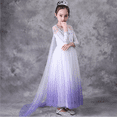 thumbnail image 3 of HAWEE Elsa Robe de Princesse Reine des Neiges Cosplay Flocon de Neige Costume Robes pour Filles Manches Longues Robe de Princesse à Paillettes pour Fête, 3 of 6