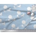 thumbnail image 3 of Soimoi Rayon Fabric Bamboo Tree,Moon & Stork Bird Decor Fabric Printed Yard 56 Inch Wide, 3 of 3