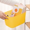 thumbnail image 4 of ZZkhGO 4 PCS Plastic Storage Box Set, Stackable Organizer Bins, Handled Containers for Books Clothes Snacks Toys, 4 of 6