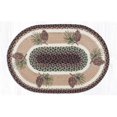 thumbnail image 1 of 20 x 30 Po. Patch Pomme de Pin Ovale en Jute, 1 of 1