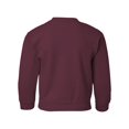 thumbnail image 3 of Gildan Youth Heavy Blend Crewneck Sweatshirt, S, Maroon, 3 of 3