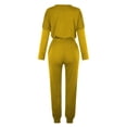 thumbnail image 4 of Yuyuzo Womens Casual Solid Color Set Sweatsuit Pullover Jogger Pants Two Piece Outfit Tracksuits, 4 of 5