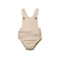 thumbnail image 1 of EYIIYE Baby Cotton Romper Sleeveless Sling Solid Color Jumpsuit, 1 of 6