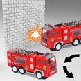 thumbnail image 4 of Fire Engine Car With 4D LED Lights Sounds Fire Engine Vehicle Toy Truck Game Educational Toy Car For 3 4 5 6 Years Old, 4 of 8