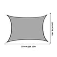 thumbnail image 2 of RXIRUCGD Sun Protection Triangular Shade Garden Swimming Pool AntiUV Shade Cloth Tarpaulin, 2 of 5