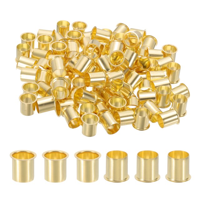 Uxcell 3/4" Brass Compression Fittings,100Pcs Compression Insert Tube Fitting for Connecting Air, Fuel, Water, Oil and Inert Gases Lines