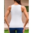 thumbnail image 4 of Charmo Camisole Côtelée Sans Coutures pour Femmes, Hauts à Col Montant avec Soutien-Gorge Intégré, 4 of 6