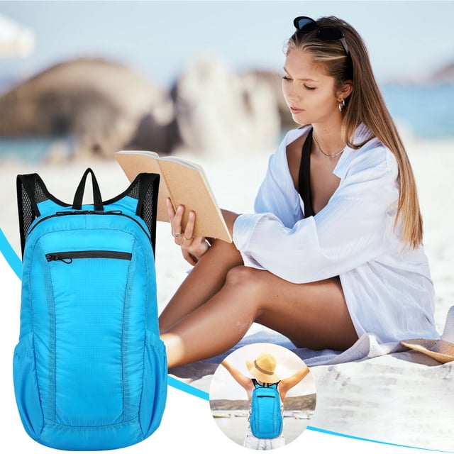 Sac à Dos Étudiant Mode Rangement Sac Pliable Sac Sport Ultraléger Pliable Femmes Hommes Camping Plein Air Voyage Randonnée Avion