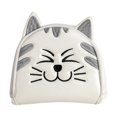 thumbnail image 1 of koolsoo Couvre-Têtes de Club de Golf Maillé Putter Motif Chat Accessoires Putter Queue Couvre-Tête Demi-Cercle Blanc, 1 of 9