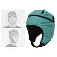 thumbnail image 3 of kurtrusly EVA Goalkeeper Rugby Soccer Football Helmet Rugby Hat Head Sports Soccer Protector Guard Emerald Green, 3 of 9