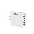 thumbnail image 1 of 160W 6-Port Fast Charger USB Type C Quick Charging Adapter for Mobile Phones and Tablets, 1 of 6