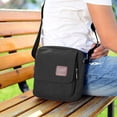 thumbnail image 4 of Men's Canvas Chest Bag for Travel - Adjustable Crossbody Rucksack with Multiple Pockets, Khaki Green Coffee, 4 of 6