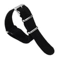thumbnail image 1 of TISHITA Bracelet de Montre Bracelet de Montre-Bracelet Ajustable pour Fête Saint-Valentin Fête des Pères Noir 22 mm, 1 of 8