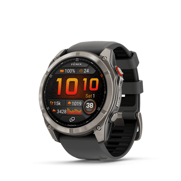 Garmin Fenix 8 Pro Smartwatch 51mm Graphite: Sapphire Lens Durability, Weather Forecasts via LTE, Location Check-Ins, Triathlon Profiles, Phone-Free Messaging!