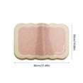 thumbnail image 3 of Yhmxh Creamy Style Imitation Sheep's Wool Entrance Mat For Bathroom Water Absorbent Non Slip Great For Home Shower Bathroom Use Washable Rug Anti-slip Rug Rugs for Living Room Outdoor Rug, 3 of 5