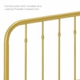 thumbnail image 4 of Modway Lennon Tête de Lit Simple Moderne Style Ferme en Métal, Or, 4 of 5