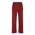 thumbnail image 4 of RKSTN Mens Pants Loose Soft Solid Color Drawstring Fashionable Casual Pants Full Length Pants Outdoor Hiking Workout Pants, 4 of 4