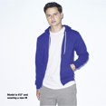 thumbnail image 5 of American Apparel Sweat à Capuche Zippé en Polaire Flex Unisexe, TP, Lapis, 5 of 5