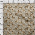 thumbnail image 3 of oneOone Rayon Brown Fabric Animal Sewing Material Print Fabric By The Yard 56 Inch Wide, 3 of 4