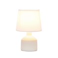 thumbnail image 2 of Simple Designs LT2080-OFF Mini Lampe de Table en Céramique Bocksbeutal, Blanc Cassé, 2 of 6