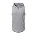 thumbnail image 3 of Birdeem Vest for Men Mens Solid Color Sleeveless Hooded Blouse, 3 of 9