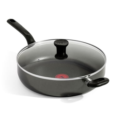 T-fal Easy Care Sauteuse jumbo antiadhésive 5 pte / 4,7 L, revêtement antiadhésif ProGlide, avec technologie Thermo-Spot®, va au four et au lave-vaisselle, Noir