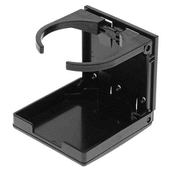 Blue Dog Marine Adjustable Fold-Up Drink Holder - Cup holder for Cars, Trucks, RVs, Vans, Boat Marine Caravan - Black