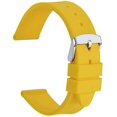 thumbnail image 1 of Silicone Rubber Watch Strap, 24mm, Yellow, 1 of 7