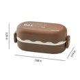 thumbnail image 3 of RXIRUCGD Two Layer Lunch Box For Kids Leak Proof Bento Box Microwave and Dishwasher Safe Lunch Container, 3 of 7