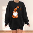 thumbnail image 1 of 2023 Chandail en Molleton de Mode pour Femmes 50 % de Rabais Liquidation Mode Automne Hiver Halloween Lunettes Fille Imprimé Décontracté Sport Col Rond Survêtements Manches Longues, 1 of 4
