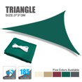thumbnail image 3 of SNNROO 6.5x6.5x6.5 ft Triangle Sun Sail Shade with Hardware Kit - White, 3 of 10