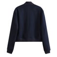 thumbnail image 3 of EQWLJWE Summer Saving Clearance ! Women'S Flying Bomber Jacket With Large Pockets Windproof And Warm Jacket, 3 of 3