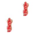thumbnail image 1 of relayinert Belle Robe en Dentelle Florale Appliqué Patch pour Robes de Mariage Uniques Robe de Mariage Unique Dentelle Appliqué Rouge 2Ensemble, 1 of 6