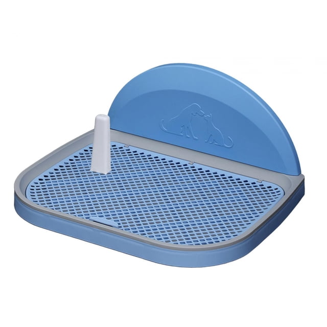 Puppy Training Toilet Dog Potty Tray Washable Durable Detachable Wire Grate Easy Blue L