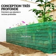 thumbnail image 4 of Outsunny Galvanized Raised Garden Bed, 8' x 4' x 2' Planter Box, Green, 4 of 10
