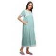 thumbnail image 2 of Moomaya Printed Nightdress For Ladies Cotton Ruffled Border Nursing Night Gown, 2 of 5