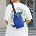 thumbnail image 5 of Boovnll Strap Bag Crossbody Backpack With Headphone Hole Strap Backpack Hiking Backpack Multipurpose Crossbody Chest Bag, 5 of 5