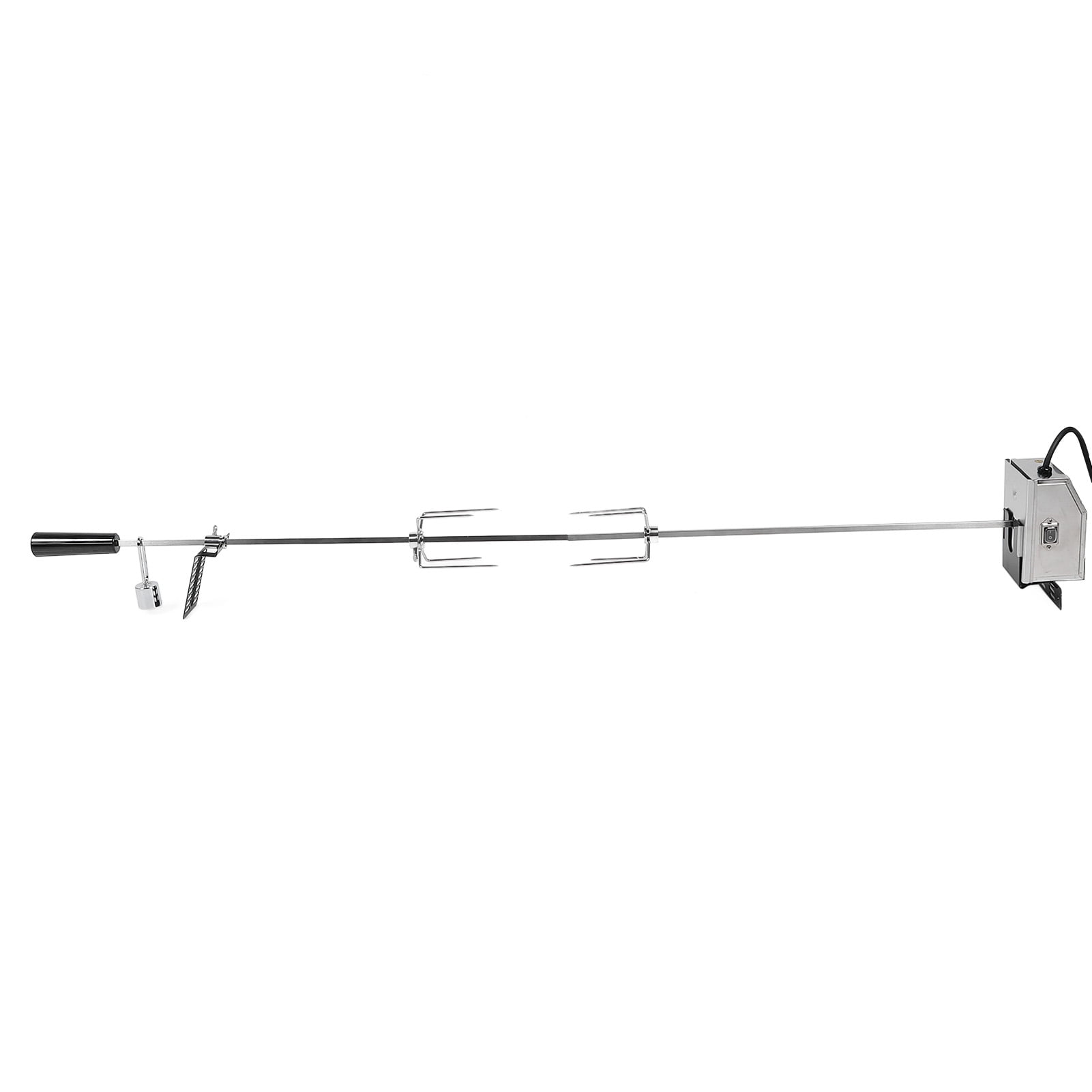 Grill Rotisserie Kit, Universal Grill Replacement Rotisserie Kit, Stainless Steel 52.4 Inch 33lb Load Capacity Automatic Rotating BBQ Kit for Outdoor Camping Party