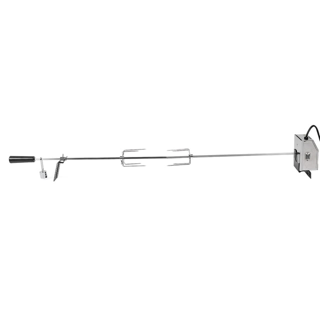 Grill Rotisserie Kit, Universal Grill Replacement Rotisserie Kit, Stainless Steel 52.4 Inch 33lb Load Capacity Automatic Rotating BBQ Kit for Outdoor Camping Party